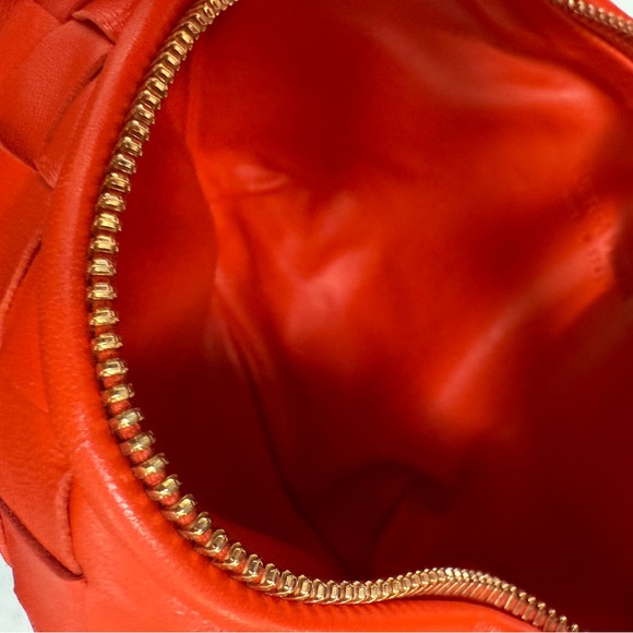 NWT Orange Bottega Veneta Mini Jodie Dark - Picture 12 of 17